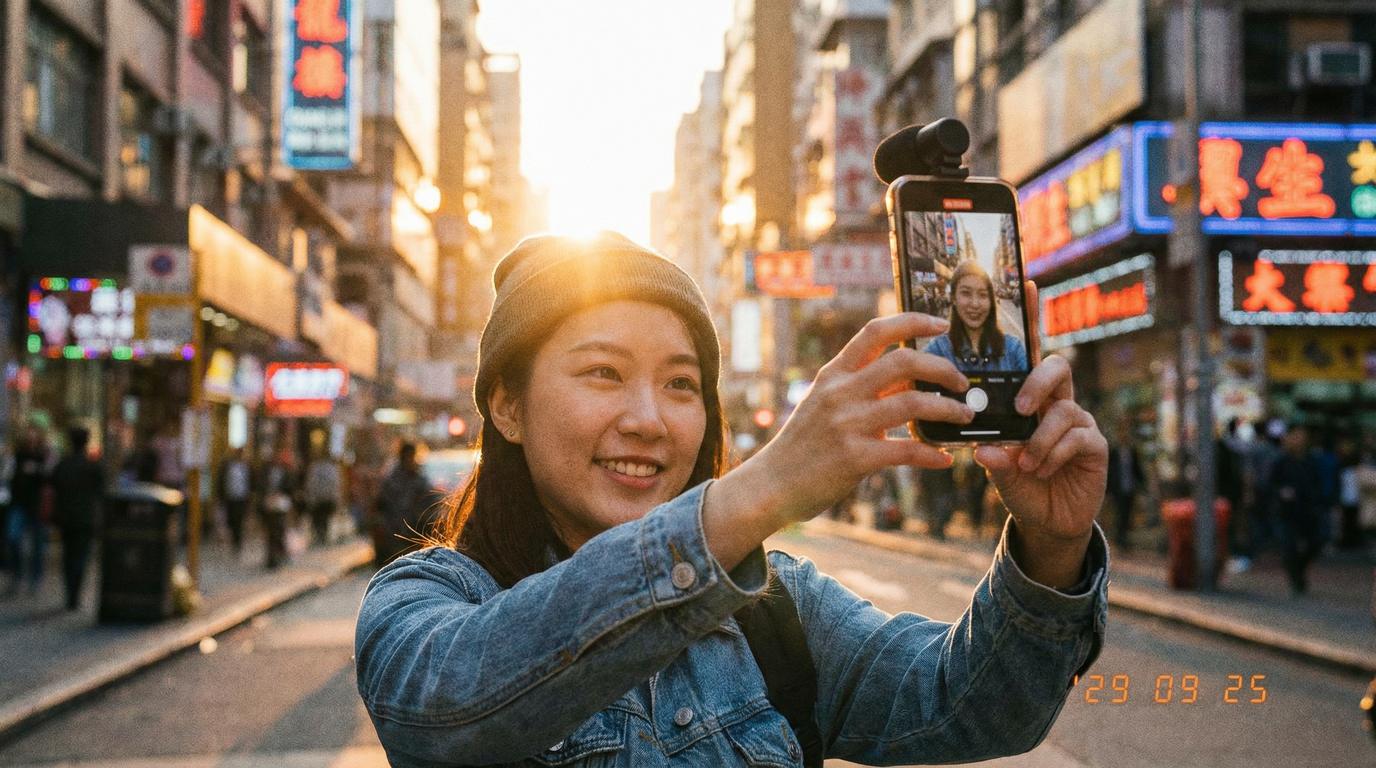 精神小妹视频：城市街拍vlog创作教程