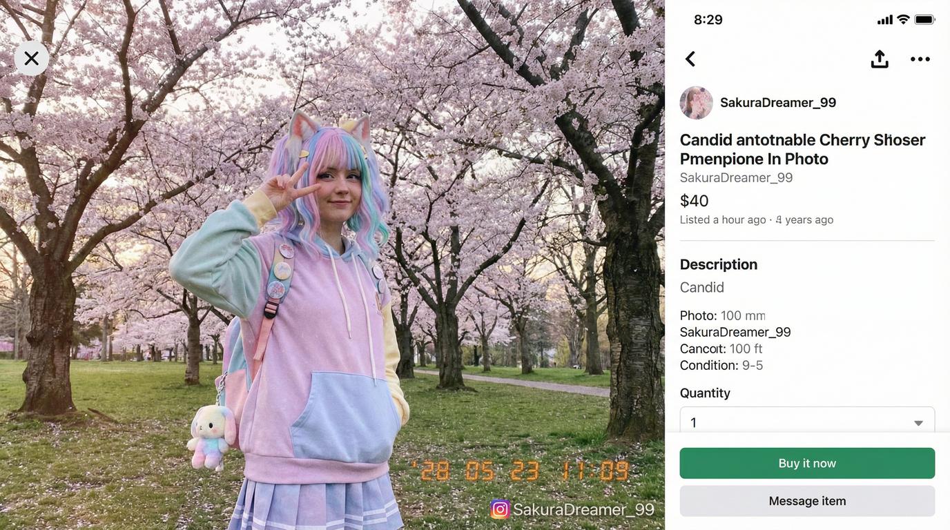 精神小妹视频：春日樱花写真拍摄花絮